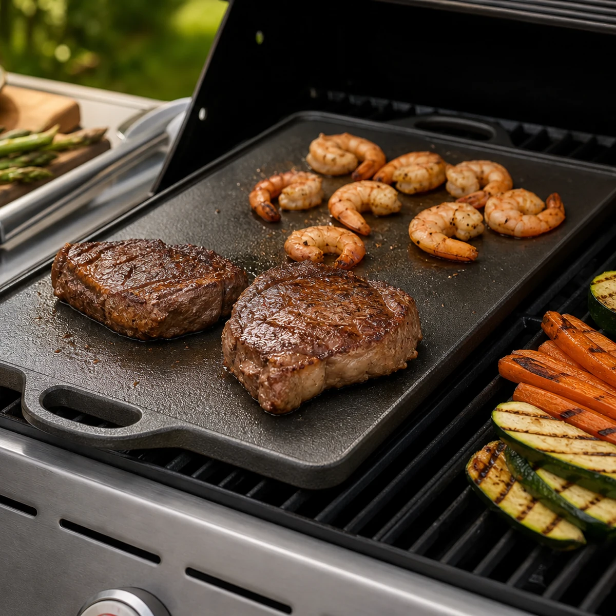 10" x 18" Reversible Cast Iron Griddle by Outset