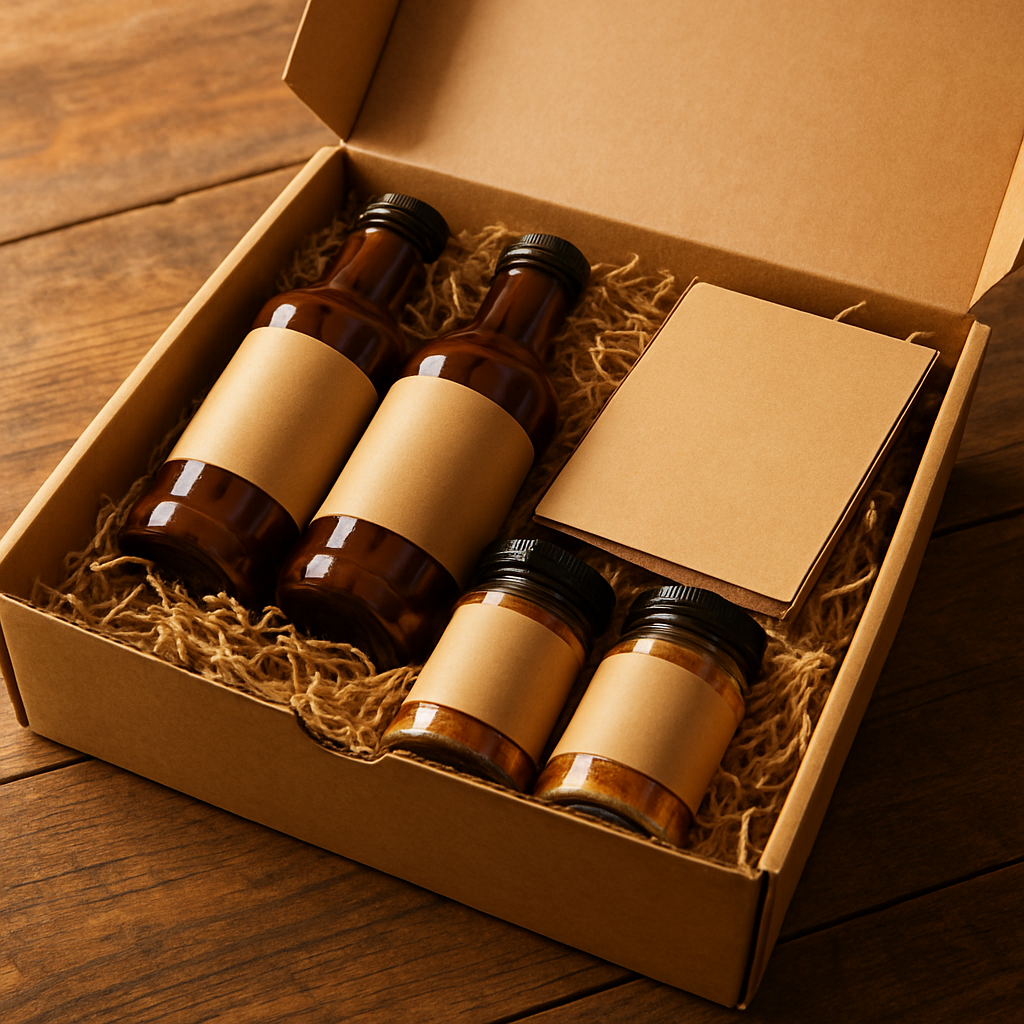 Kraft subscription box filled with BBQ products